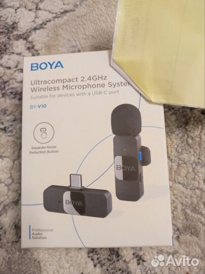 Микрофон петличный петличка boya беспроводн tipe c