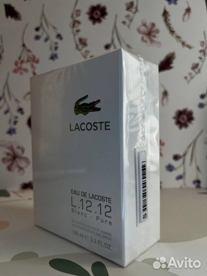 Lacoste L.12.12 Blanc – Pure 100мл (Euro качество)