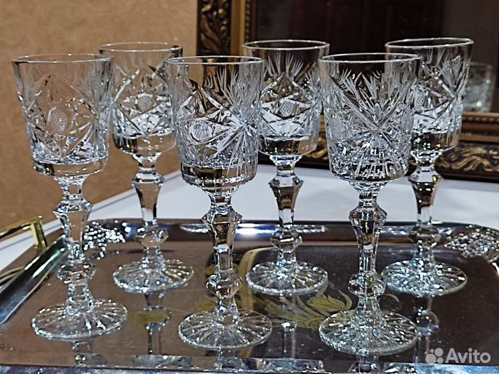 Рюмки, Бокалы хрусталь Югославия, СССР