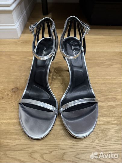 Женские серебристые босоножки Ekonika 38