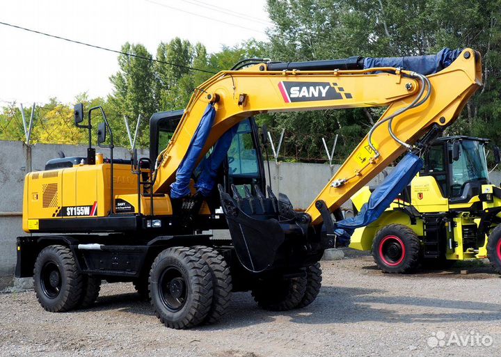 Колёсный экскаватор SANY SY155W, 2024