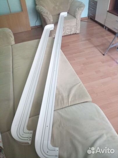 Карнизы для штор белого цвета ажурные 3 м и 2 м