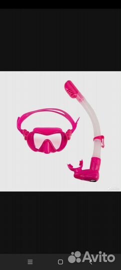 Маска для плавания с трубой scorpena