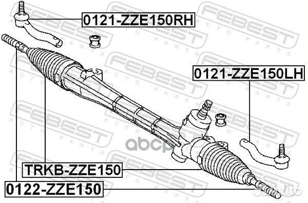 Пыльник рулевой рейки trkbzze150 Febest