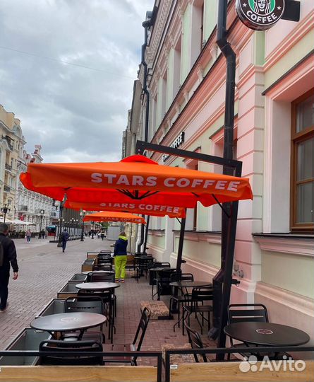 Боковые уличные зонты. Зонты от солнца 3х3, 4х4