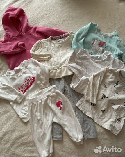 Вещи на деовчку пакетом 74 80