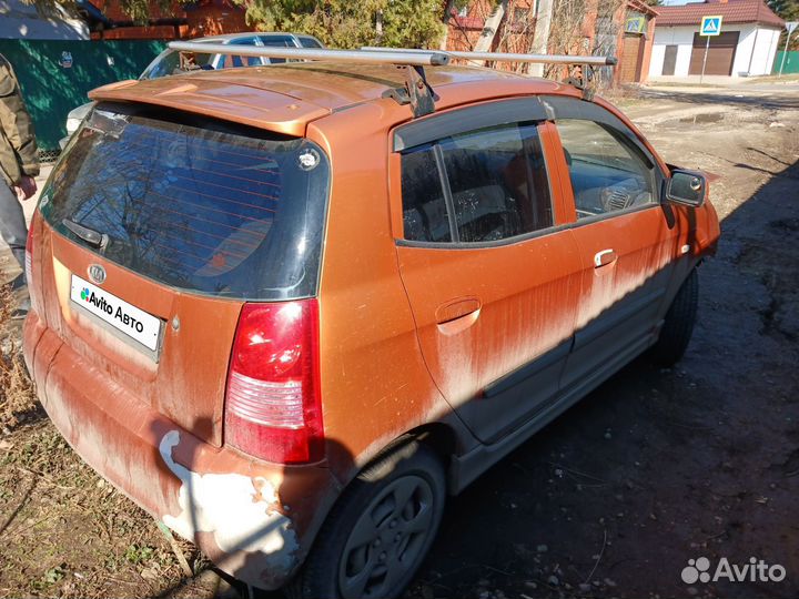 Kia Picanto 1.1 AT, 2005, битый, 257 000 км