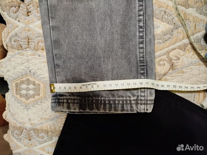 Джинсы crop W32 L34