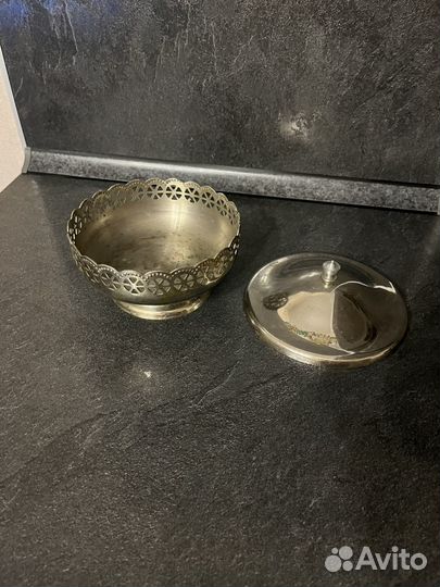 Конфетница мельхиор СССР