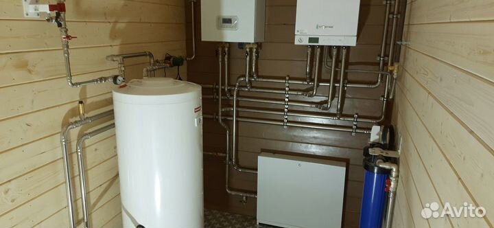 Отопление, теплый пол, котлы, сантехника, канализа