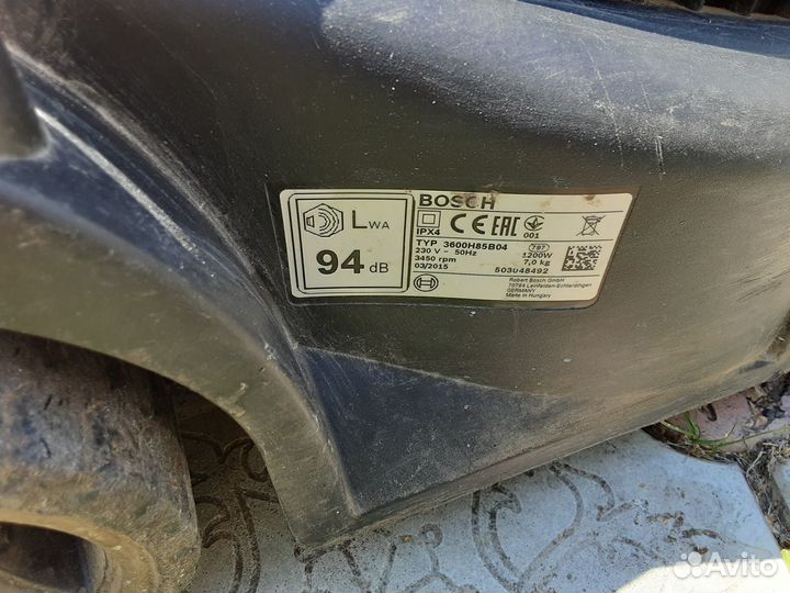 Газонокосилка электрическая bosch rotak 32