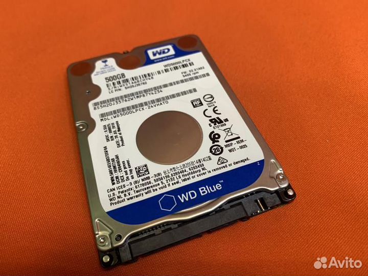 Жесткий диск western digital blue 500GB 2.5 размер