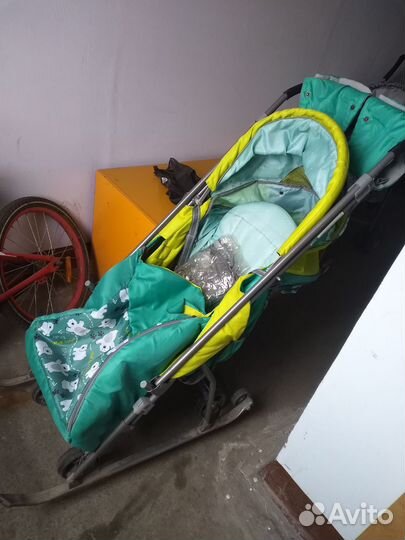 Детские санки коляска бу