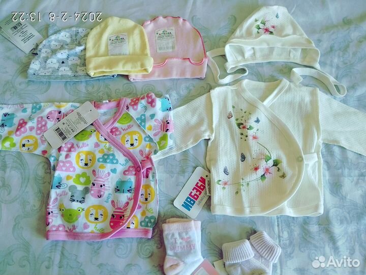 Новые вещи для девочки пакетом от 0 до года