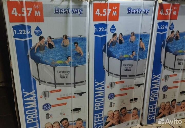 Каркасный бассейн 457 на 122 Bestway 56438