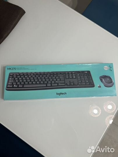 Новый комплект клавиатура + мышь Logitech MK270
