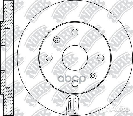 Торм.диск пер.вент. RN1854 NiBK