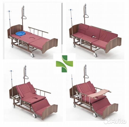 Медицинская кровать для лежачих больных с USB