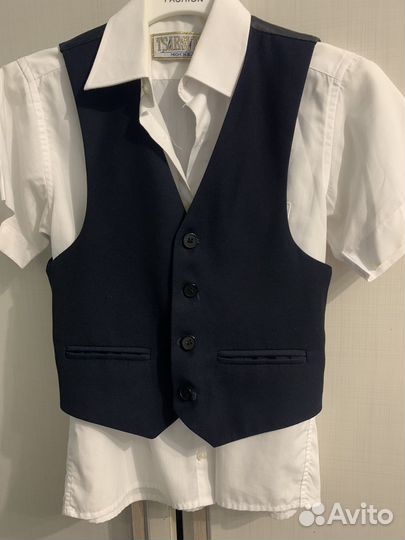 Школьный костюм для мальчика 122 128 синий