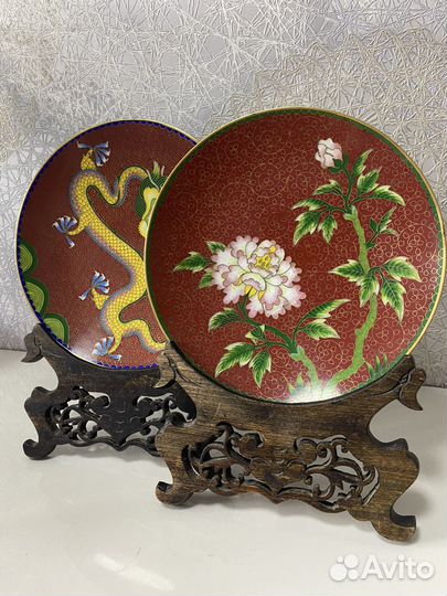 Тарелки клуазоне Китай