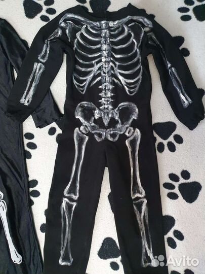 Костюм скелета на 3-4 года