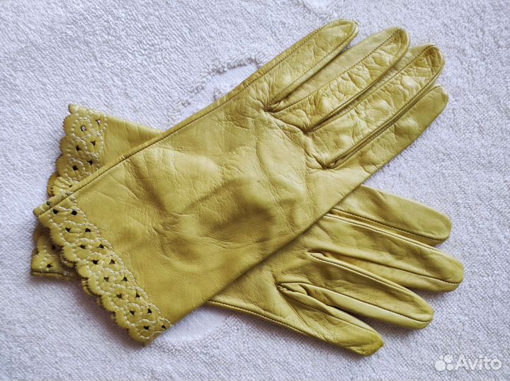 Перчатки кожаные