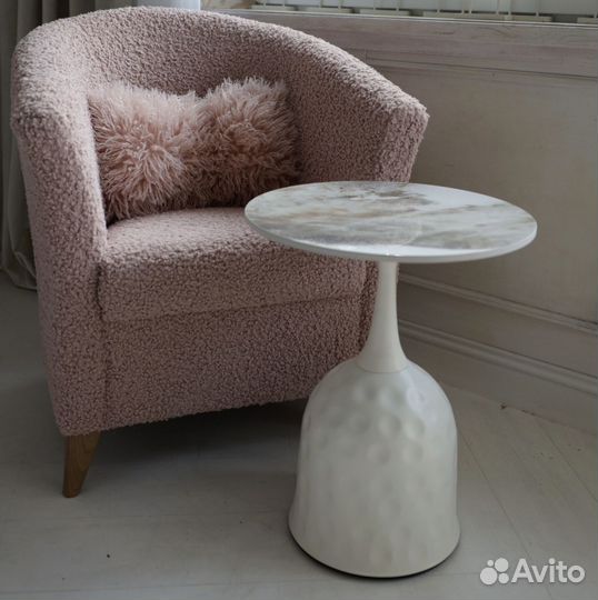 Кресло мягкое мех букле