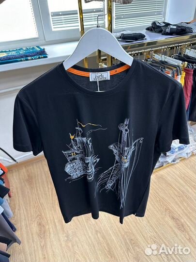 Футболка мужская Hermes 48 размер