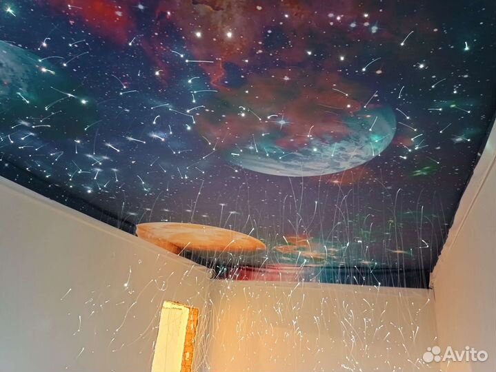 Натяжные потолки звёздное небо