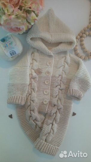 Комбинезон детский вязаный