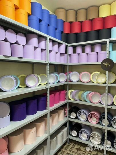 Коробка цветочная подарочная