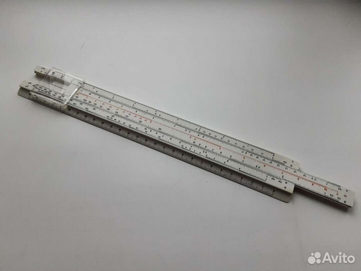 Линейка логорифмическая 27 см. в футляре