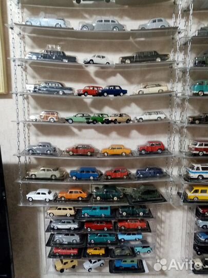 Коллекция моделей машинок авто легенды СССР