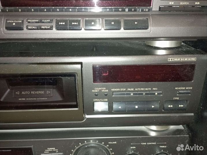 Аудио система блочная Technics, колонки Кливер