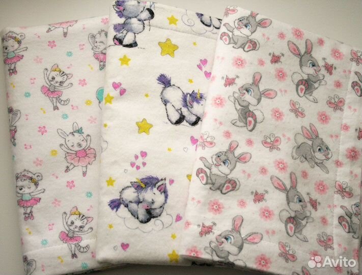 Непромокаемая пеленка фланелевая