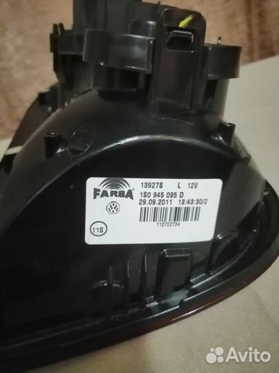 Фонарь задний левый volkswagen up 121