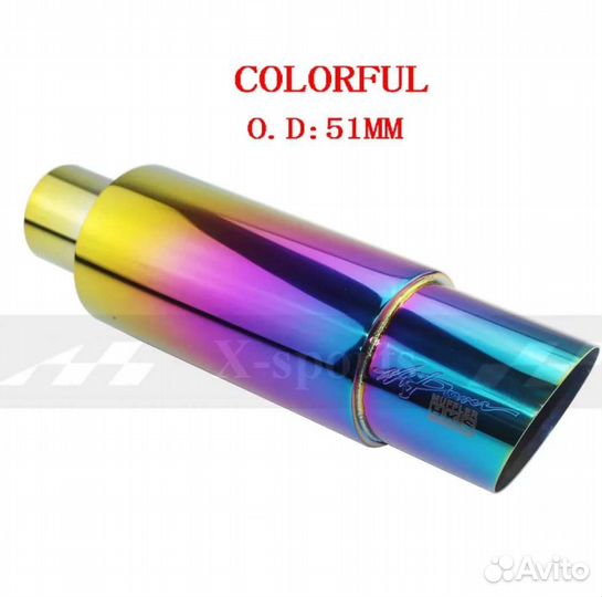 Глушитель прямоток, банка HKS