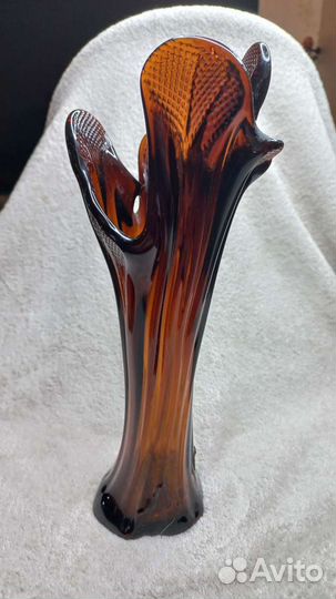 Ваза цветное стекло СССР