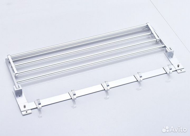 Полка для полотенец откидная 40 см(алюминий)