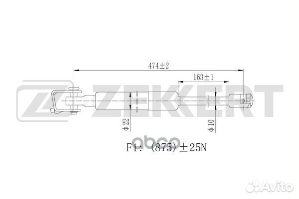 Пружина газовая багажника лев. Jeep Grand Chero