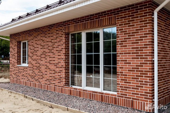 Кирпич облицовочный Красный Faber Jar нестандартный