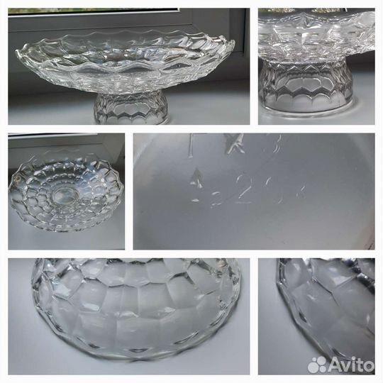 Ваза на ножке винтаж, Мальцов