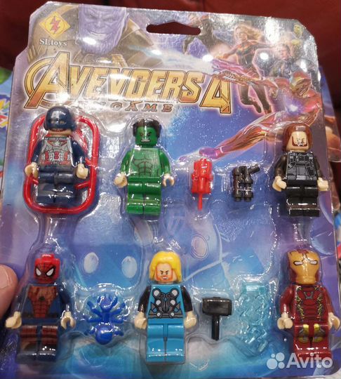 Лего фигурки Супергерои Мстители для констр Lego