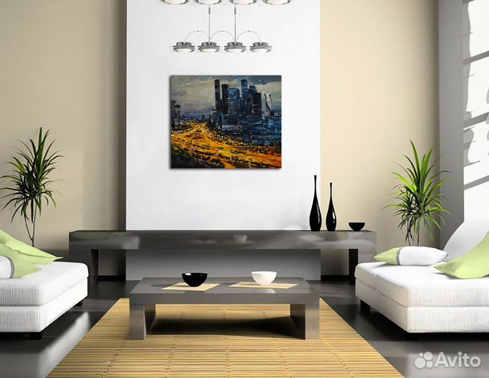 Картина ночной город