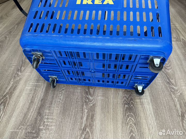 Корзина тележка пластиковая большая