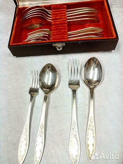 Столовый набор мельхиор