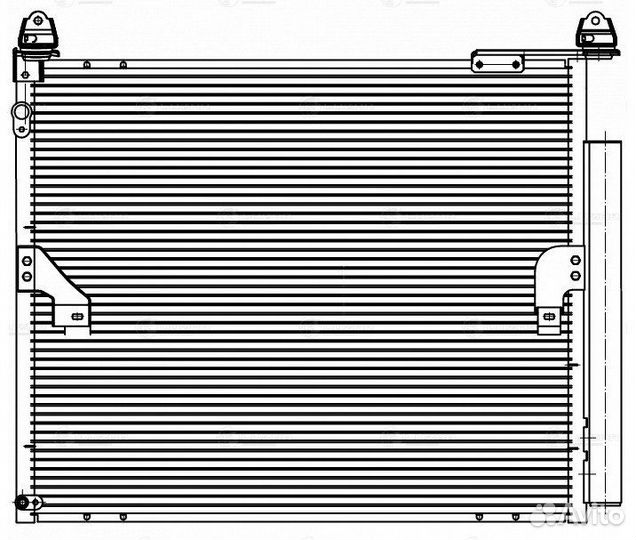 Luzar lrac1972 Радиатор кондиц. для ам Toyota Land