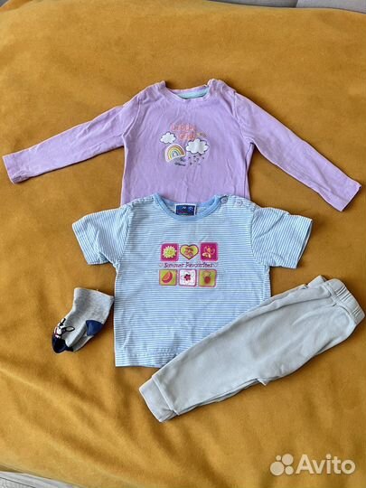 Большой пакет вещей на девочку 74 80