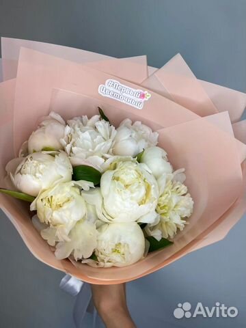 Белые пионы