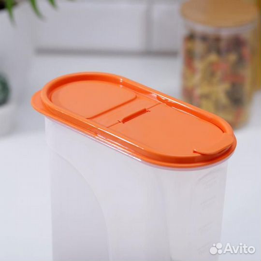 Ёмкость для сыпучих продуктов, 2,4 л, цвет микс